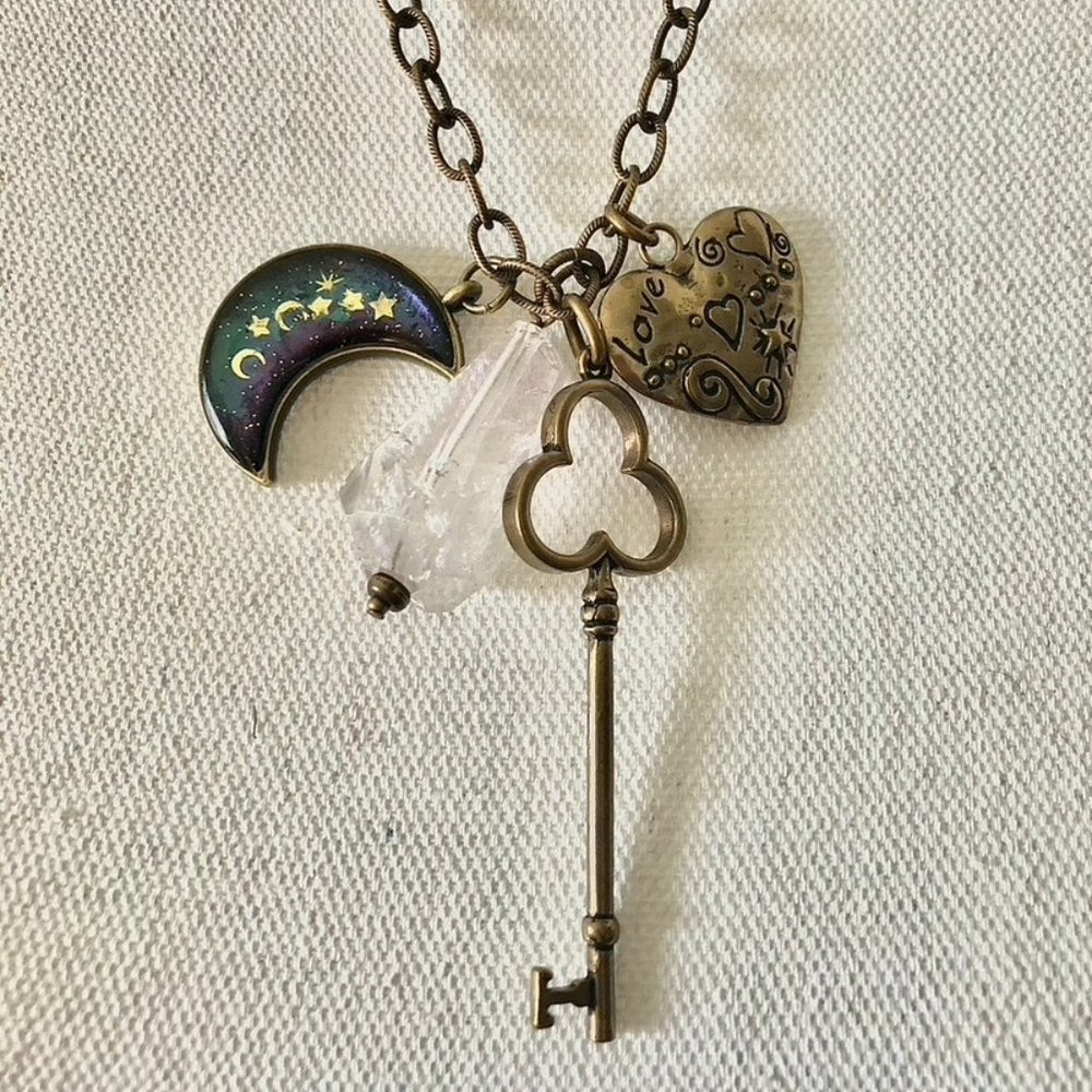 Multi Charm Necklace (Handmade)